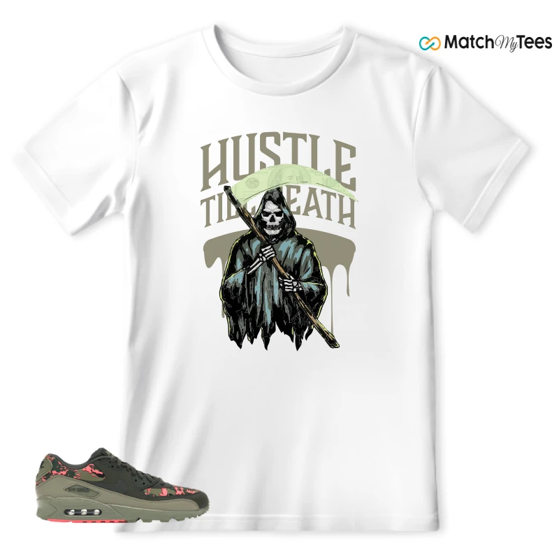 NIKE AIR MAX 90 DIGI CAMO OLIVE SNEAKER Matching Tees t-shirt
