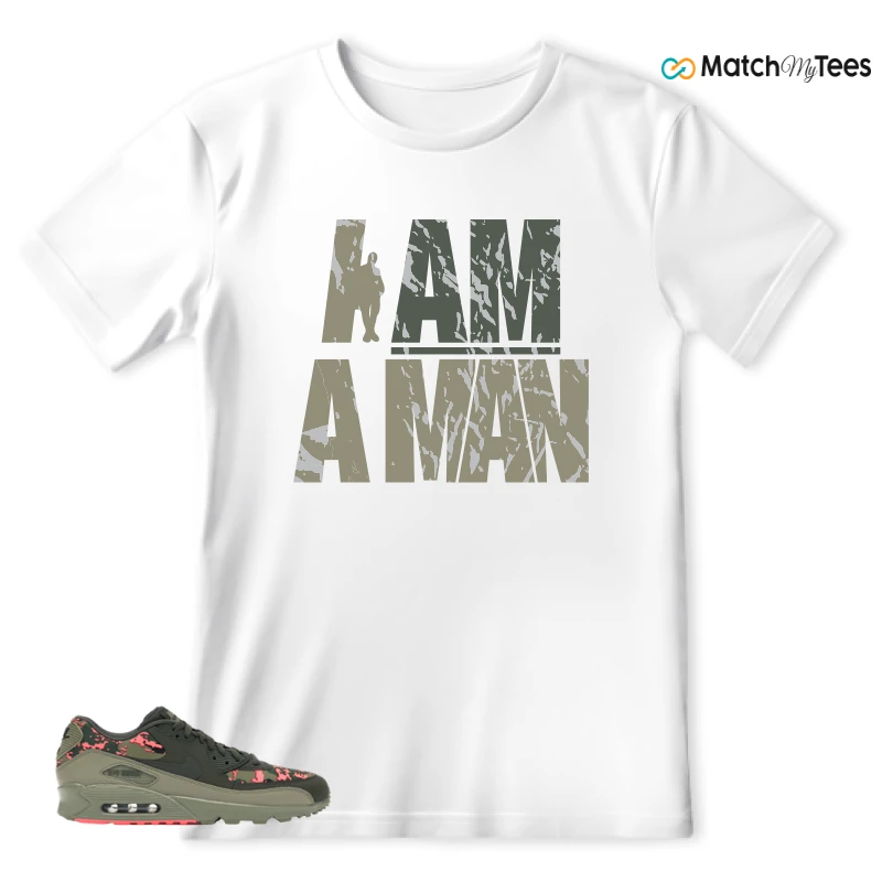 NIKE AIR MAX 90 DIGI CAMO OLIVE SNEAKER Matching Tees t-shirt