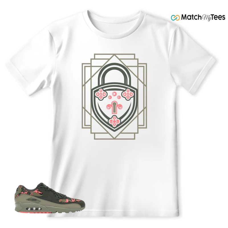NIKE AIR MAX 90 DIGI CAMO OLIVE SNEAKER Matching Tees t-shirt