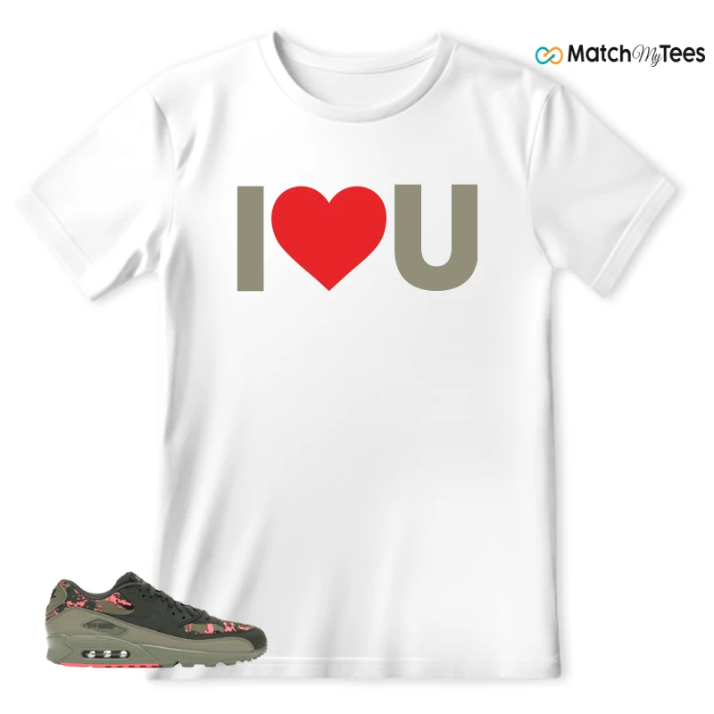 NIKE AIR MAX 90 DIGI CAMO OLIVE SNEAKER Matching Tees t-shirt