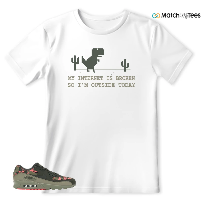 NIKE AIR MAX 90 DIGI CAMO OLIVE SNEAKER Matching Tees t-shirt
