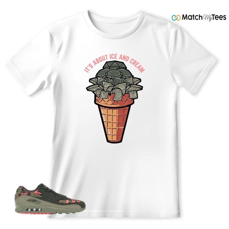 NIKE AIR MAX 90 DIGI CAMO OLIVE SNEAKER Matching Tees t-shirt