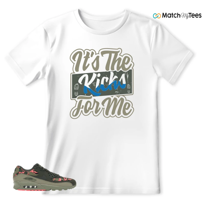 NIKE AIR MAX 90 DIGI CAMO OLIVE SNEAKER Matching Tees t-shirt