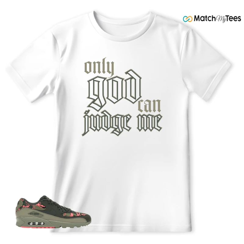 NIKE AIR MAX 90 DIGI CAMO OLIVE SNEAKER Matching Tees t-shirt