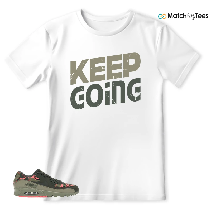 NIKE AIR MAX 90 DIGI CAMO OLIVE SNEAKER Matching Tees t-shirt