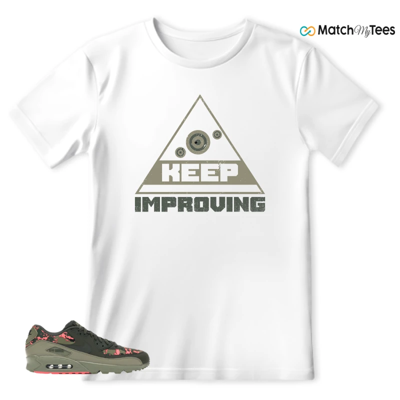 NIKE AIR MAX 90 DIGI CAMO OLIVE SNEAKER Matching Tees t-shirt