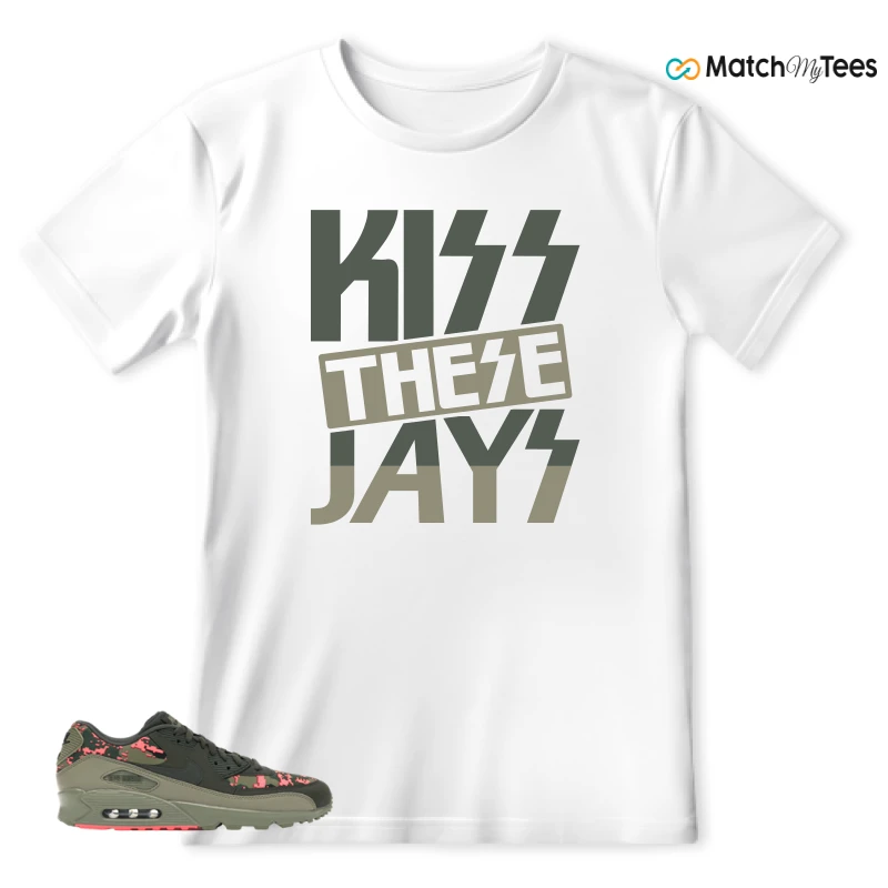 NIKE AIR MAX 90 DIGI CAMO OLIVE SNEAKER Matching Tees t-shirt