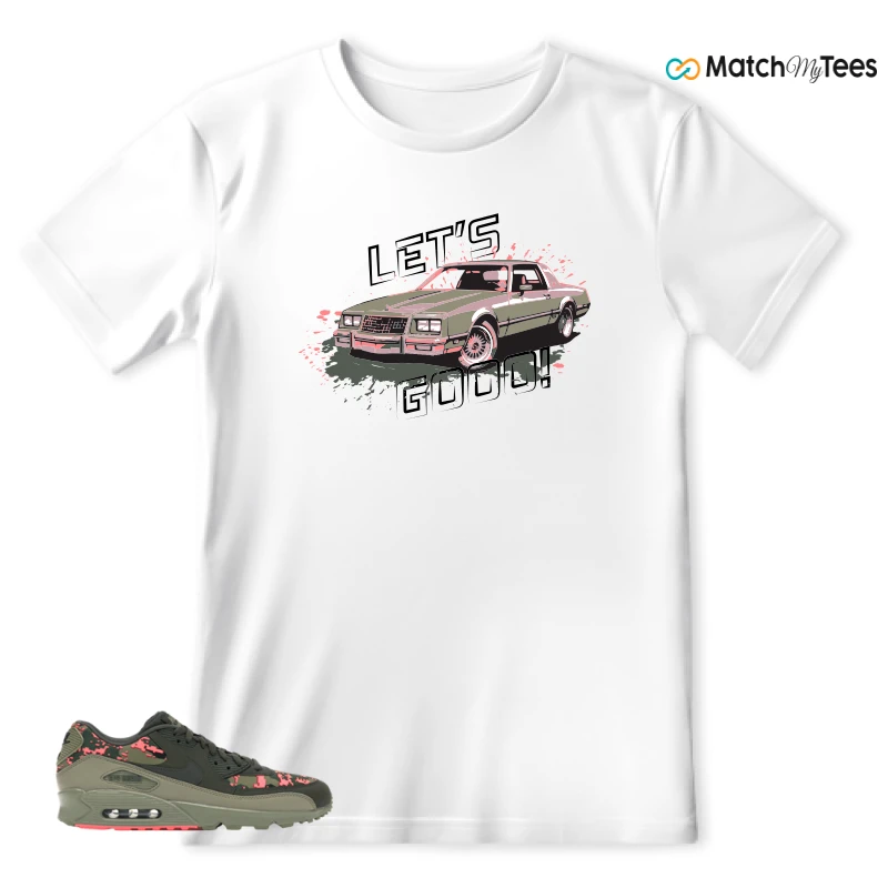 NIKE AIR MAX 90 DIGI CAMO OLIVE SNEAKER Matching Tees t-shirt