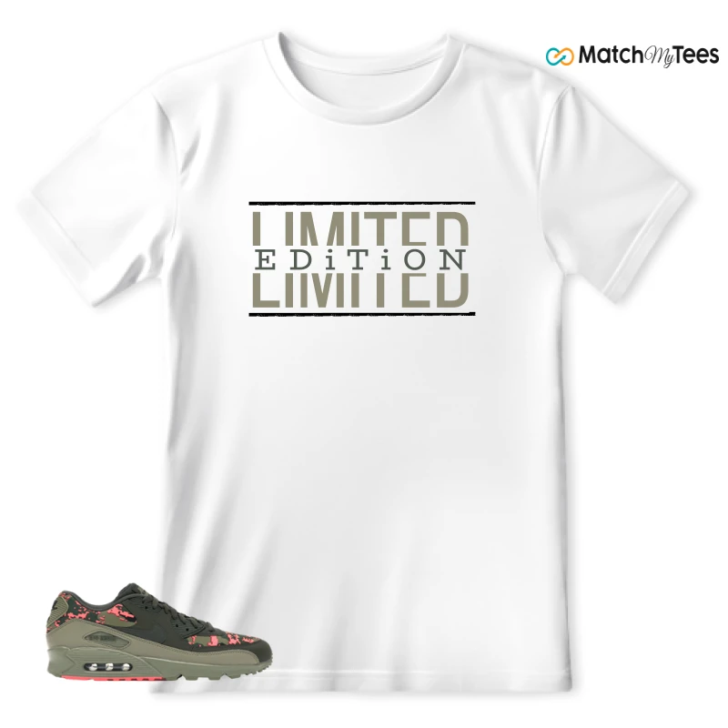 NIKE AIR MAX 90 DIGI CAMO OLIVE SNEAKER Matching Tees t-shirt