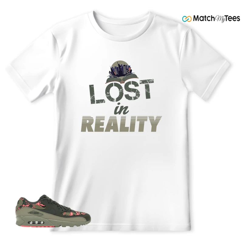 NIKE AIR MAX 90 DIGI CAMO OLIVE SNEAKER Matching Tees t-shirt