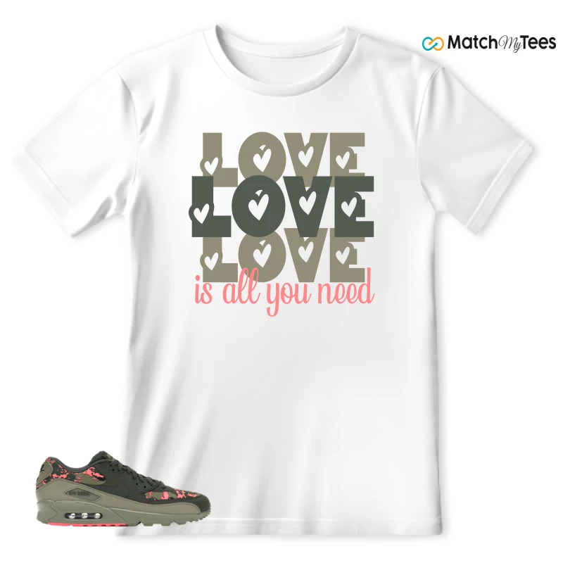 Love White matching T-shirt T-shirt