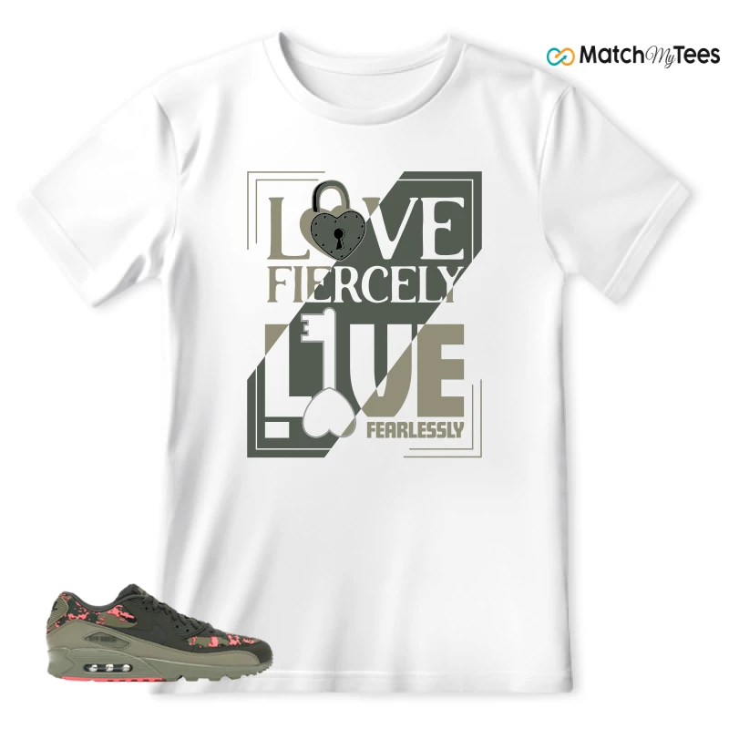Love Fiercely White matching T-shirt T-shirt