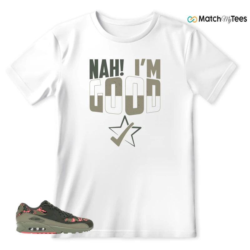 NIKE AIR MAX 90 DIGI CAMO OLIVE SNEAKER Matching Tees t-shirt
