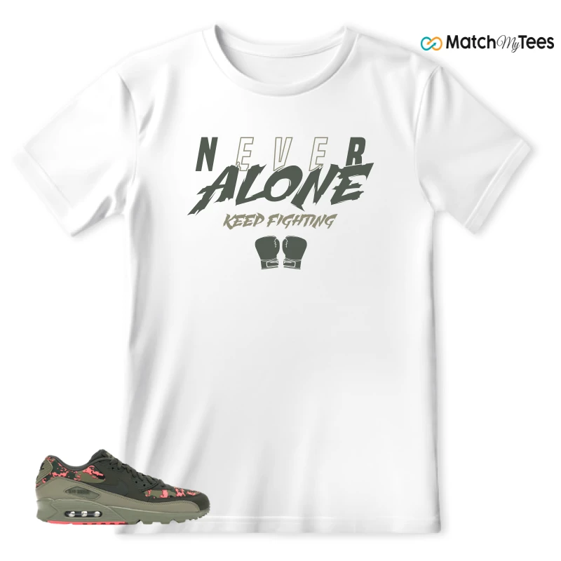 NIKE AIR MAX 90 DIGI CAMO OLIVE SNEAKER Matching Tees t-shirt