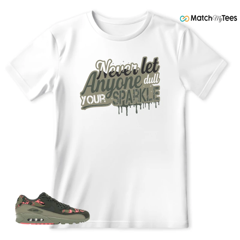NIKE AIR MAX 90 DIGI CAMO OLIVE SNEAKER Matching Tees t-shirt
