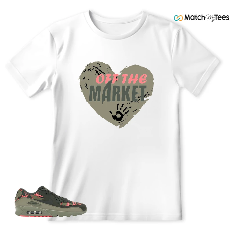 NIKE AIR MAX 90 DIGI CAMO OLIVE SNEAKER Matching Tees t-shirt