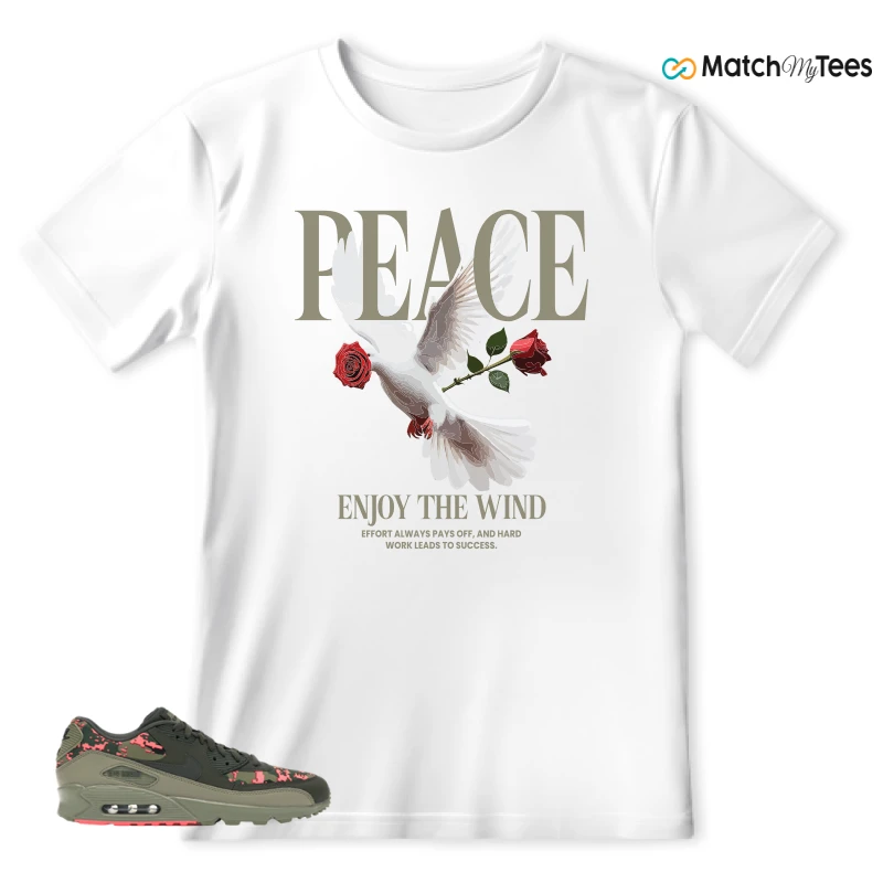 NIKE AIR MAX 90 DIGI CAMO OLIVE SNEAKER Matching Tees t-shirt