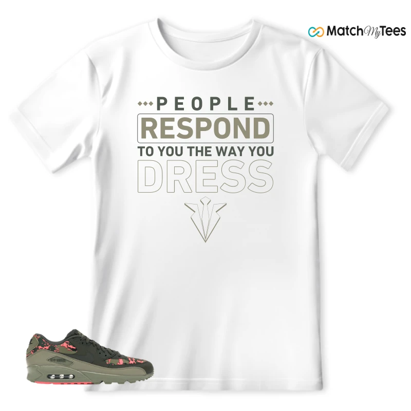 NIKE AIR MAX 90 DIGI CAMO OLIVE SNEAKER Matching Tees t-shirt