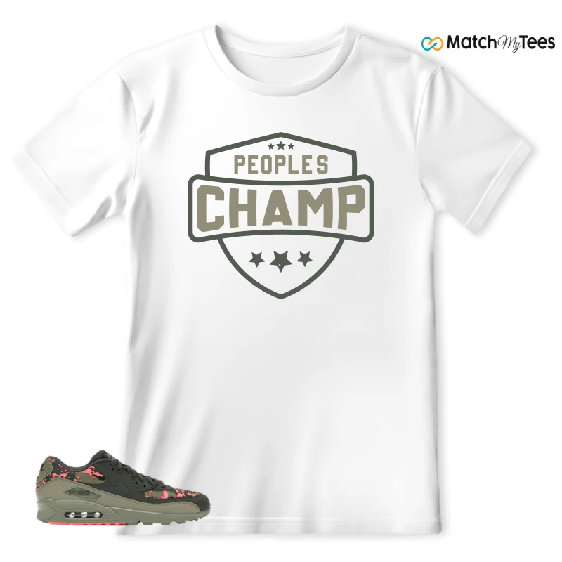 NIKE AIR MAX 90 DIGI CAMO OLIVE SNEAKER Matching Tees t-shirt