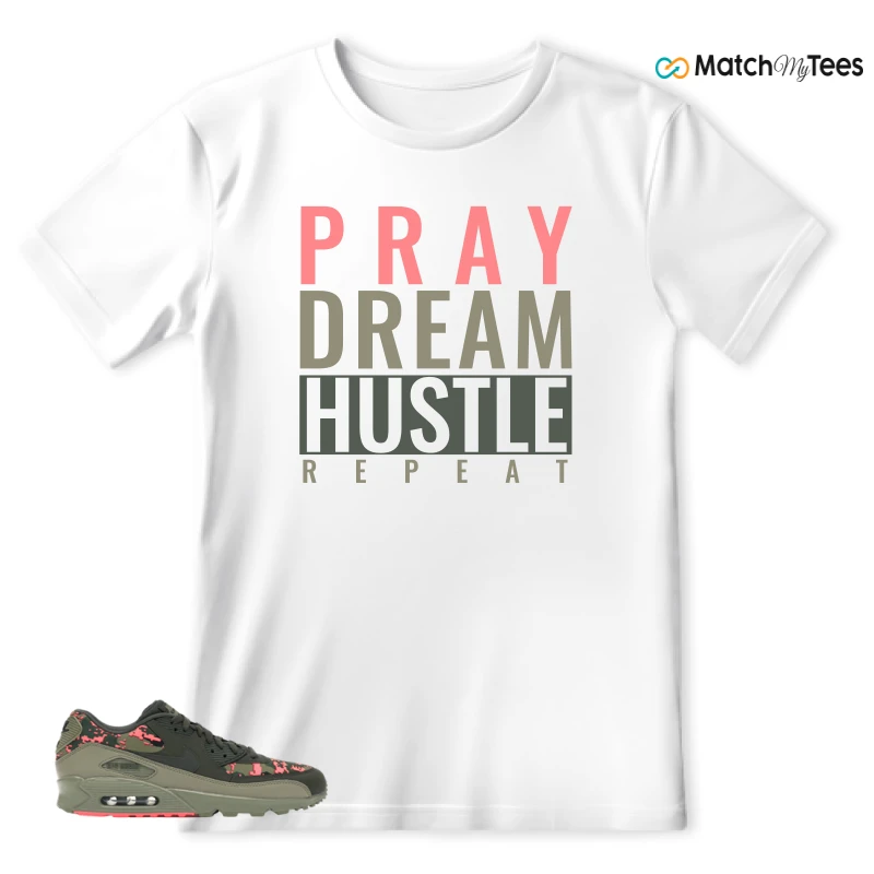 NIKE AIR MAX 90 DIGI CAMO OLIVE SNEAKER Matching Tees t-shirt
