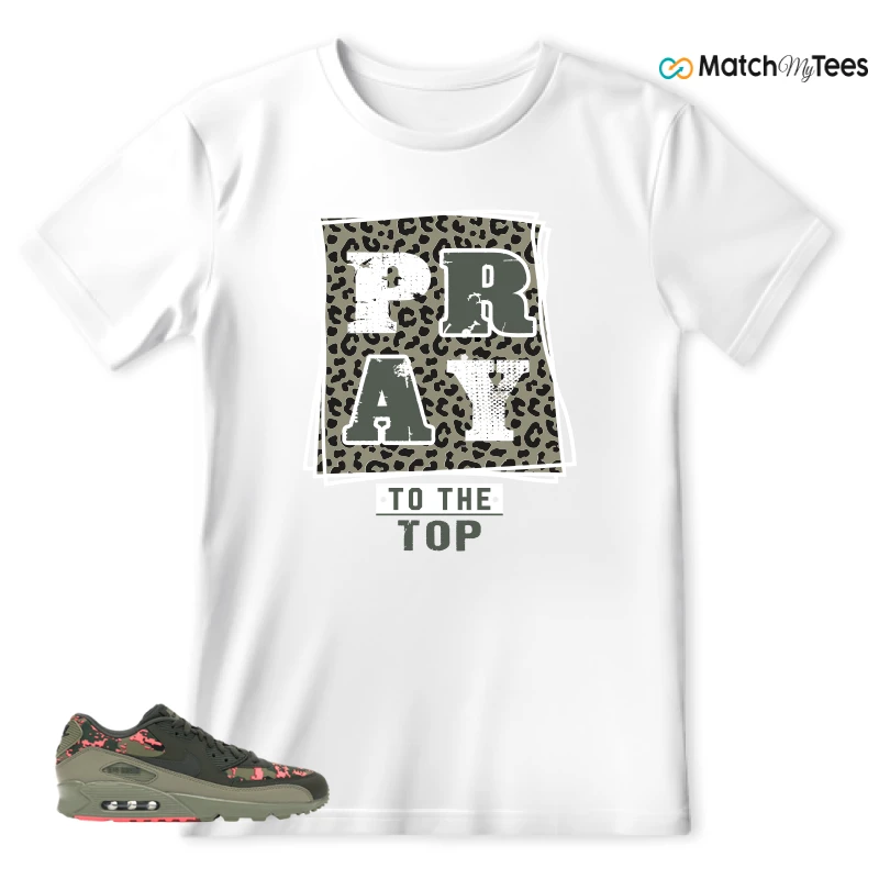 NIKE AIR MAX 90 DIGI CAMO OLIVE SNEAKER Matching Tees t-shirt