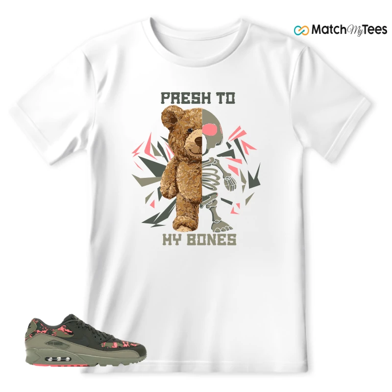 NIKE AIR MAX 90 DIGI CAMO OLIVE SNEAKER Matching Tees t-shirt
