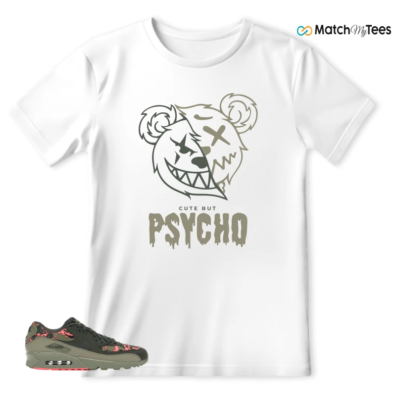 Psycho Teddy White matching T-shirt T-shirt