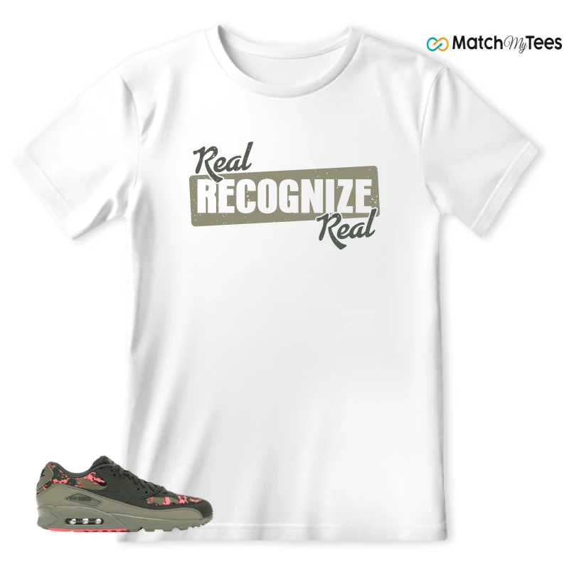NIKE AIR MAX 90 DIGI CAMO OLIVE SNEAKER Matching Tees t-shirt