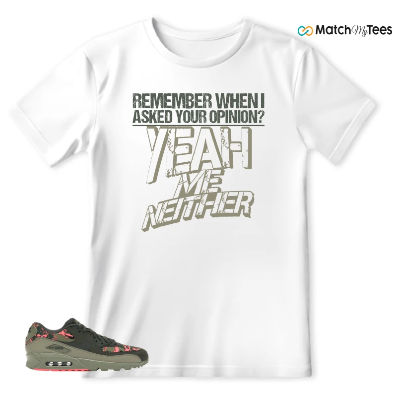 NIKE AIR MAX 90 DIGI CAMO OLIVE SNEAKER Matching Tees t-shirt