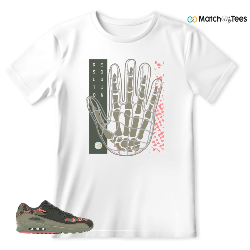NIKE AIR MAX 90 DIGI CAMO OLIVE SNEAKER Matching Tees t-shirt