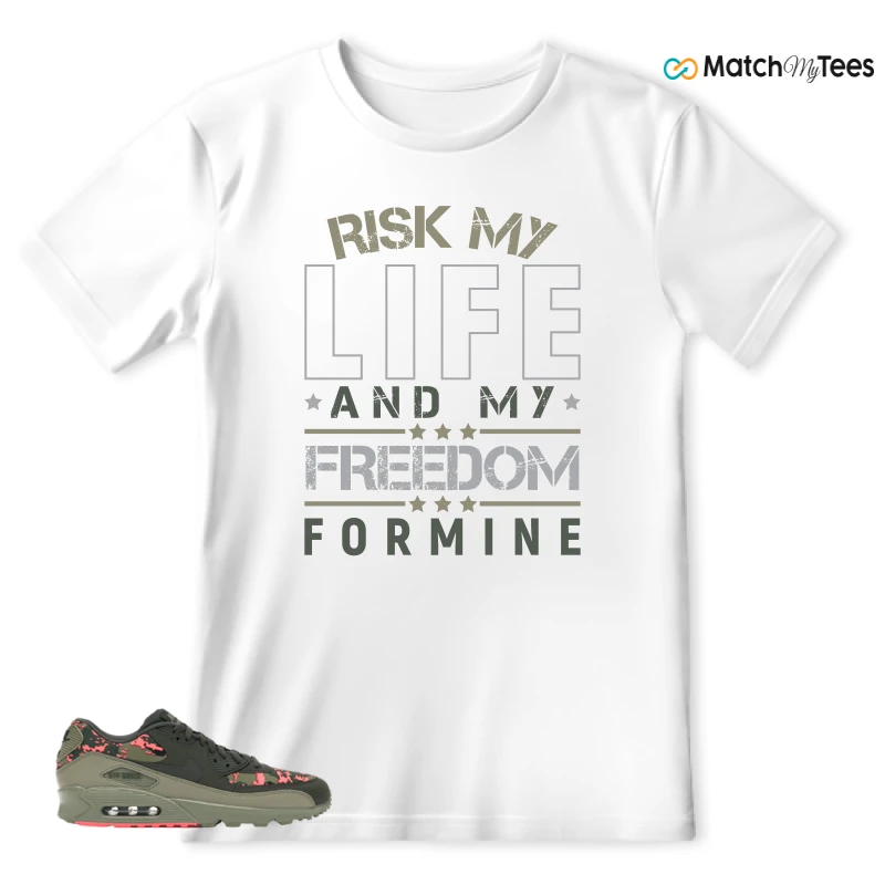 NIKE AIR MAX 90 DIGI CAMO OLIVE SNEAKER Matching Tees t-shirt