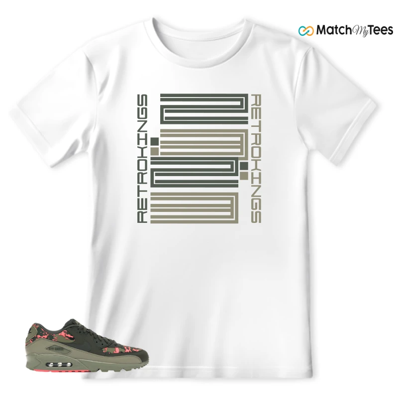 NIKE AIR MAX 90 DIGI CAMO OLIVE SNEAKER Matching Tees t-shirt