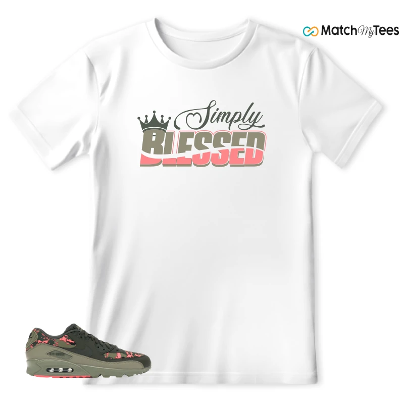 NIKE AIR MAX 90 DIGI CAMO OLIVE SNEAKER Matching Tees t-shirt