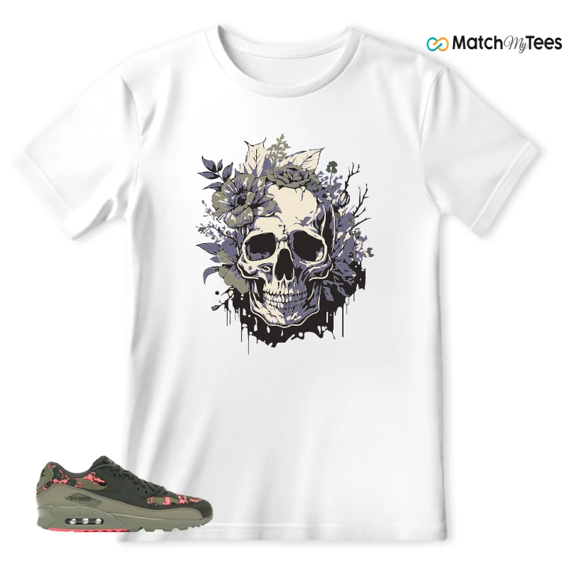 NIKE AIR MAX 90 DIGI CAMO OLIVE SNEAKER Matching Tees t-shirt