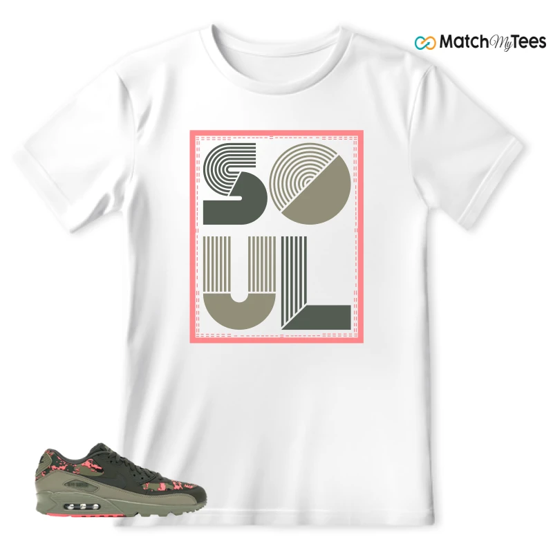 NIKE AIR MAX 90 DIGI CAMO OLIVE SNEAKER Matching Tees t-shirt