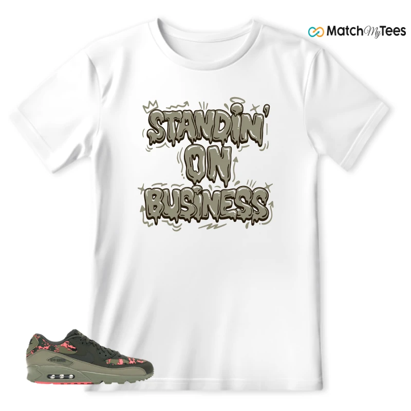 NIKE AIR MAX 90 DIGI CAMO OLIVE SNEAKER Matching Tees t-shirt