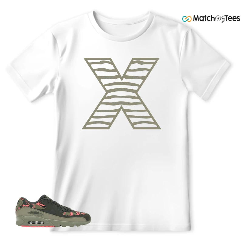 NIKE AIR MAX 90 DIGI CAMO OLIVE SNEAKER Matching Tees t-shirt