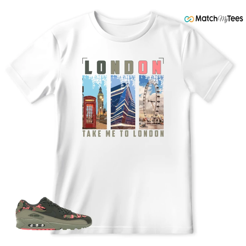 NIKE AIR MAX 90 DIGI CAMO OLIVE SNEAKER Matching Tees t-shirt