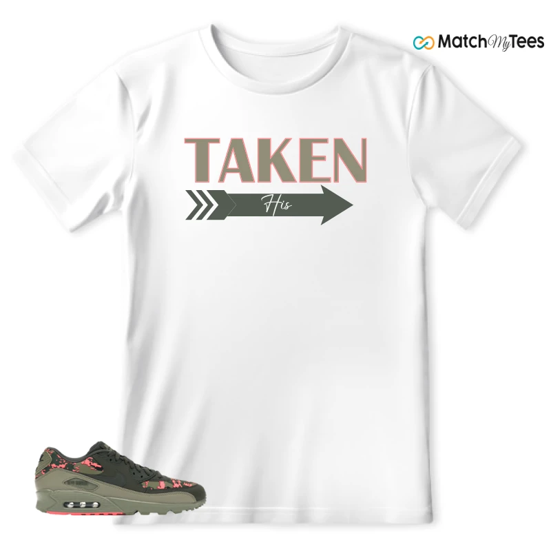 NIKE AIR MAX 90 DIGI CAMO OLIVE SNEAKER Matching Tees t-shirt