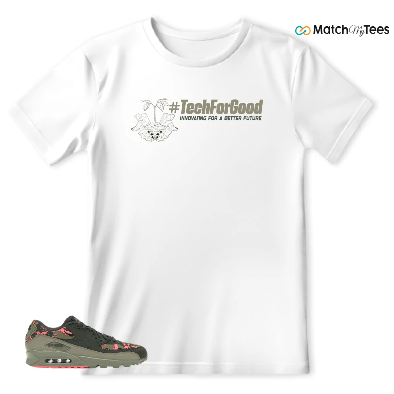 NIKE AIR MAX 90 DIGI CAMO OLIVE SNEAKER Matching Tees t-shirt