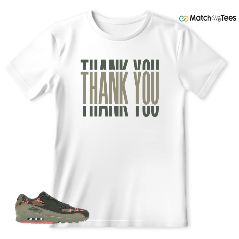 NIKE AIR MAX 90 DIGI CAMO OLIVE SNEAKER Matching Tees t-shirt