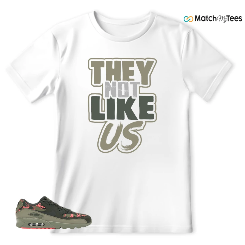 NIKE AIR MAX 90 DIGI CAMO OLIVE SNEAKER Matching Tees t-shirt