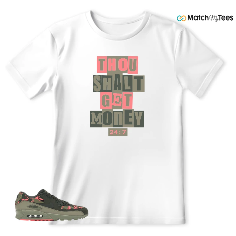 NIKE AIR MAX 90 DIGI CAMO OLIVE SNEAKER Matching Tees t-shirt