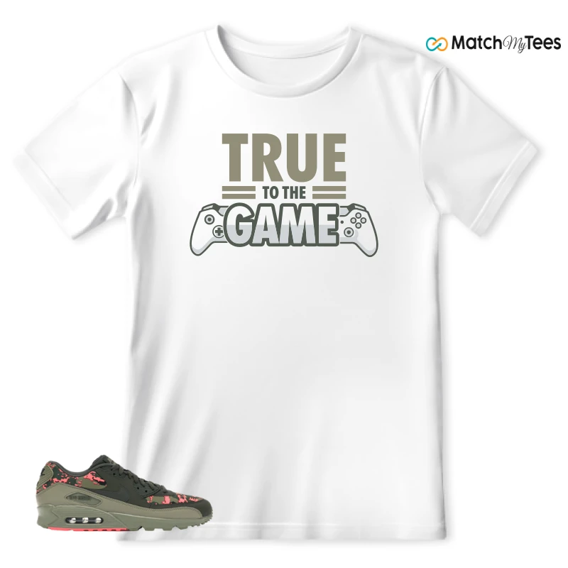 NIKE AIR MAX 90 DIGI CAMO OLIVE SNEAKER Matching Tees t-shirt