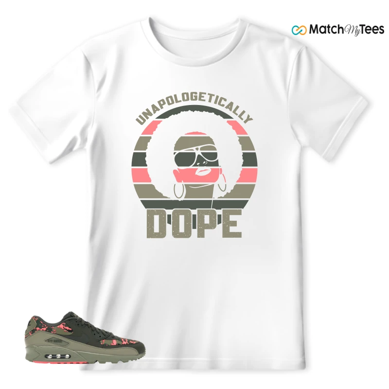 NIKE AIR MAX 90 DIGI CAMO OLIVE SNEAKER Matching Tees t-shirt