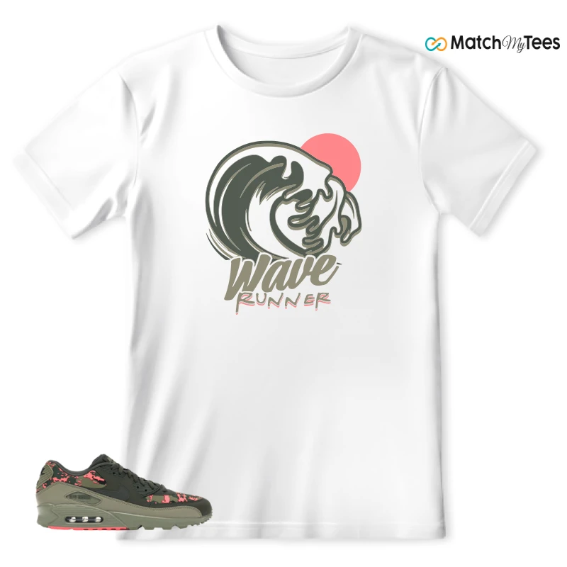 NIKE AIR MAX 90 DIGI CAMO OLIVE SNEAKER Matching Tees t-shirt