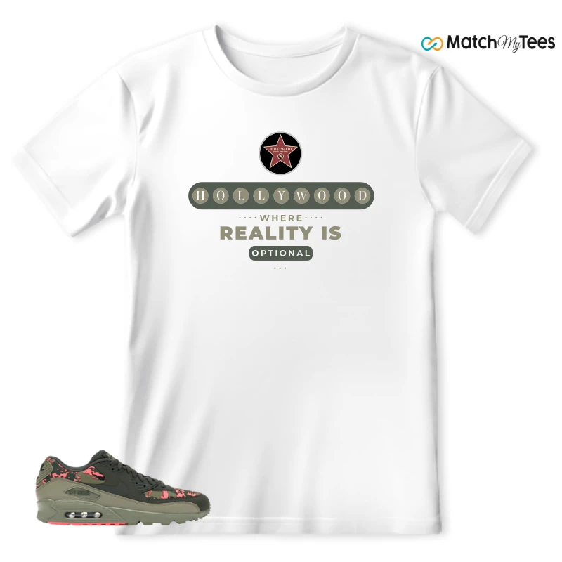 NIKE AIR MAX 90 DIGI CAMO OLIVE SNEAKER Matching Tees t-shirt