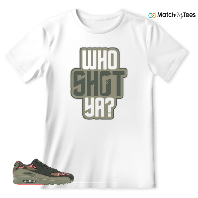 NIKE AIR MAX 90 DIGI CAMO OLIVE SNEAKER Matching Tees t-shirt