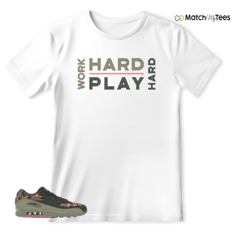 NIKE AIR MAX 90 DIGI CAMO OLIVE SNEAKER Matching Tees t-shirt