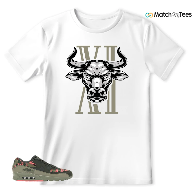 NIKE AIR MAX 90 DIGI CAMO OLIVE SNEAKER Matching Tees t-shirt